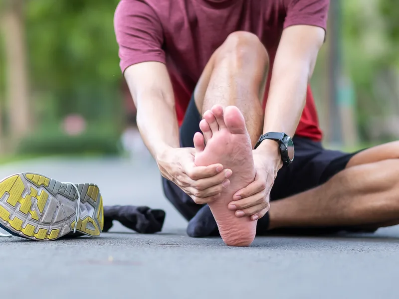 Top Spine Chiropractic treating plantar fasciitis in Worcester